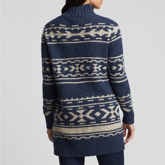 PENDLETON women’s GRAPHIC DONEGAL MERINO CARDIGAN - Picture 2 of 16